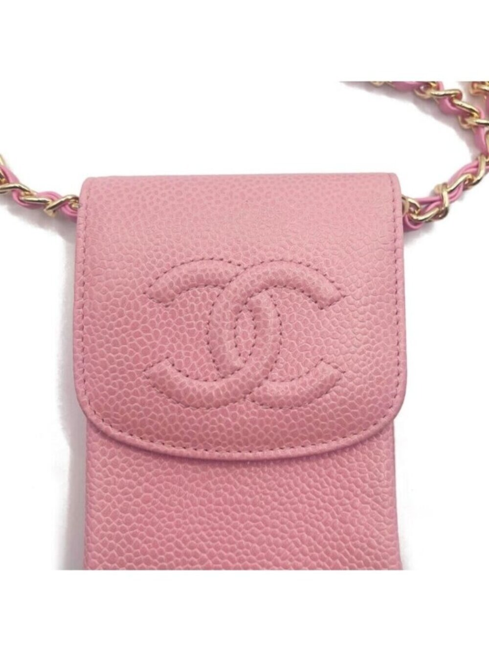 Chanel Vintage Mini Flap Caviar Leather Pouch Cigarette Case Crossbody - Picture 5 of 9